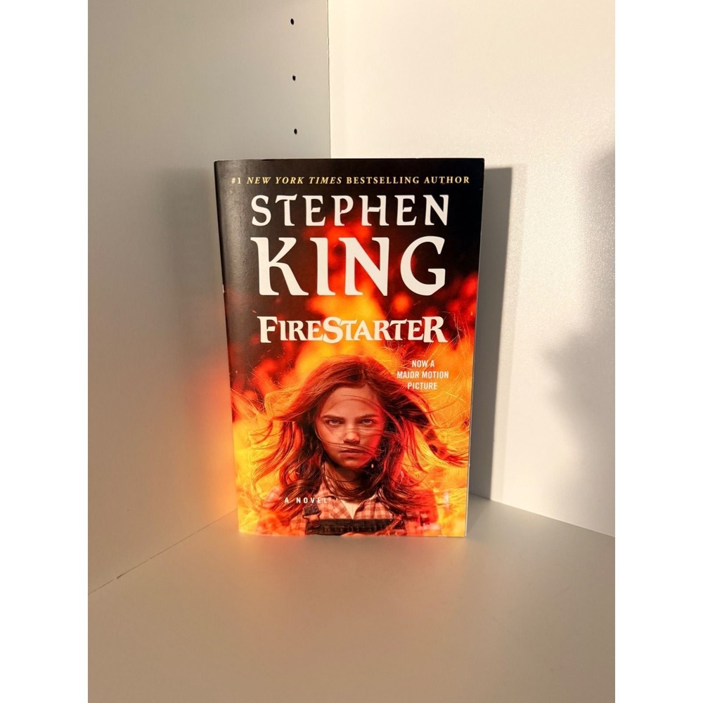 Stephen King Firestarter Paperback Novel Movie Tie-In Edition Thriller Book